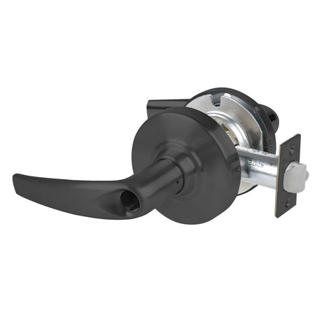 Schlage Grade 1 Entrance/Office Lock, Athens Lever, Less Cylinder, Matte Black Finish, Non-Handed ND50LD ATH 622